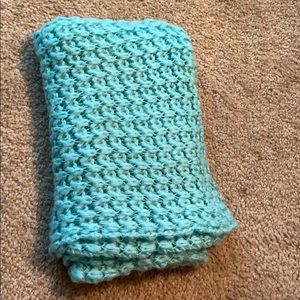 Blue wool infinity scarf!